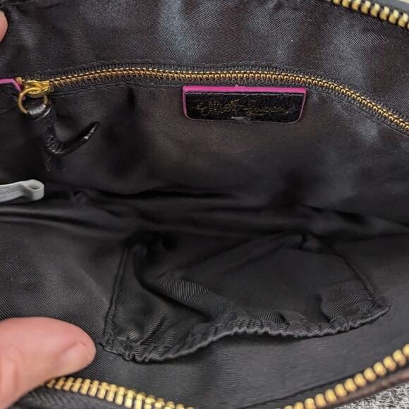 Elliott Lucca Black Weave Crossbody Clutch Bag - Picture 7 of 7